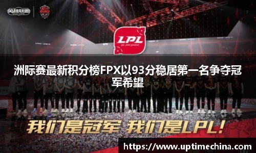 洲际赛最新积分榜FPX以93分稳居第一名争夺冠军希望